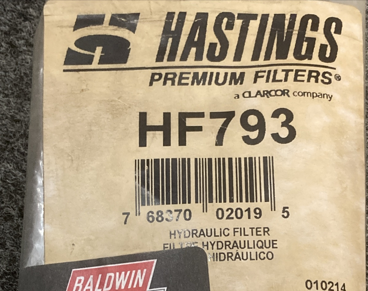 NEW GENUINE HASTINGS HF793 HYDROLIC OIL FILTER ELEMENT BALDWIN
