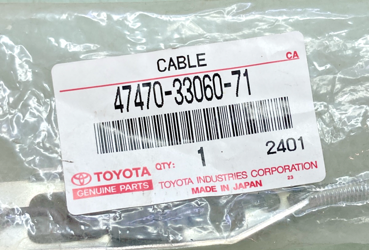 NEW GENUINE TOYOTA 47470-33060-71 ADJUSTER CABLE