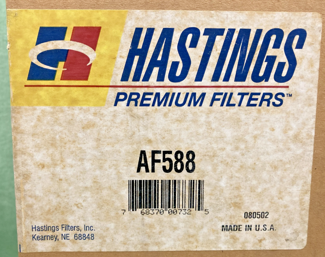 NEW GENUINE HASTINGS AF588 AIR FILTER ELEMENT
