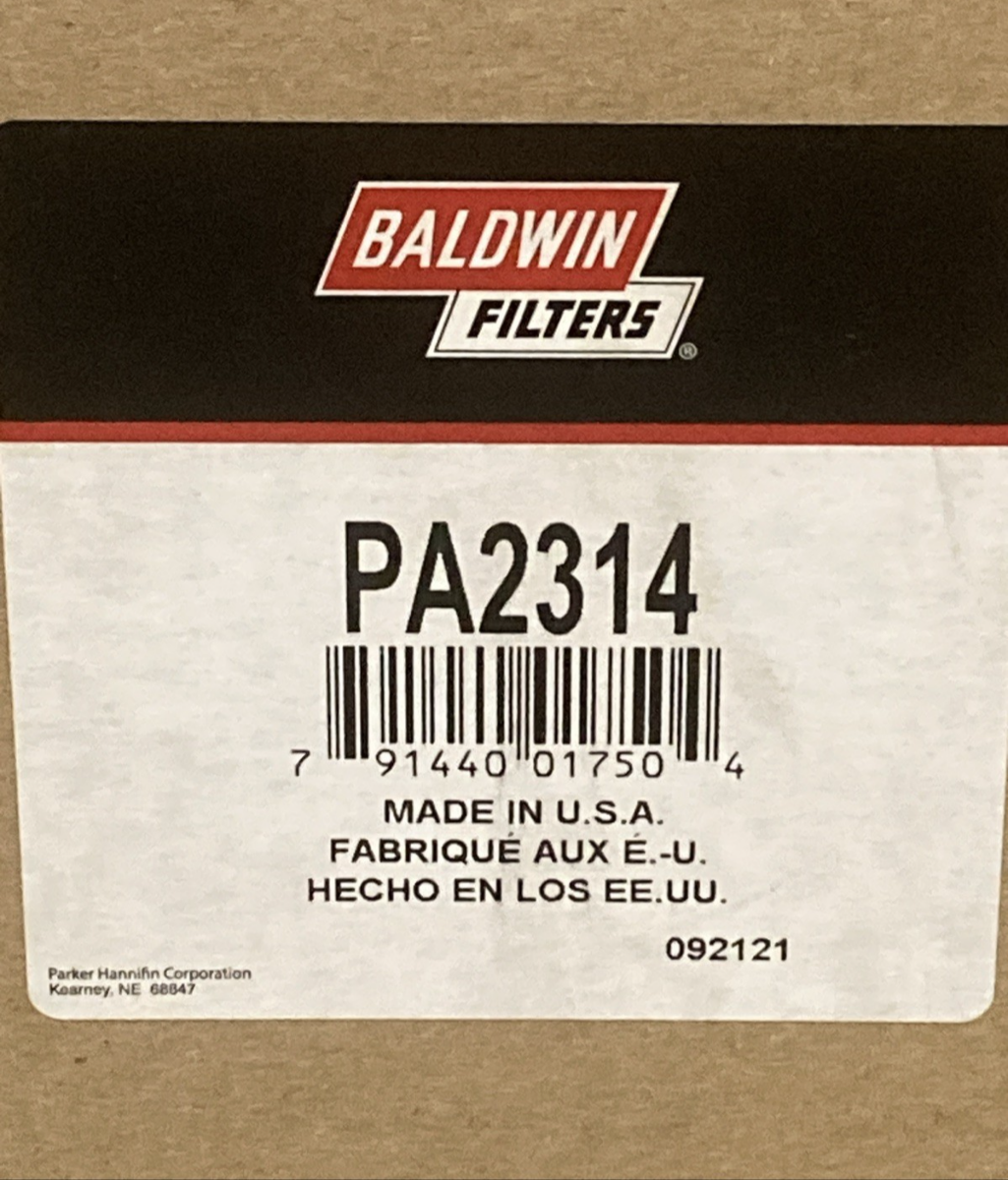 NEW GENUINE BALDWIN PA2314 Axial Seal Air Filter Element