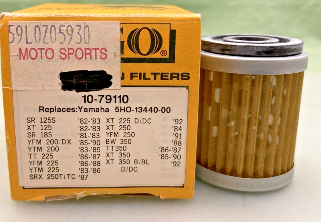 NEW GENUINE EMGO 10-79110 OIL FILTER REPLACES YAMAHA 5H0-13440-00
