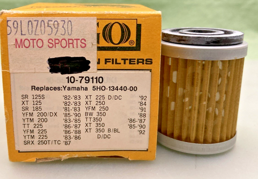 NEW GENUINE EMGO 10-79110 OIL FILTER REPLACES YAMAHA 5H0-13440-00