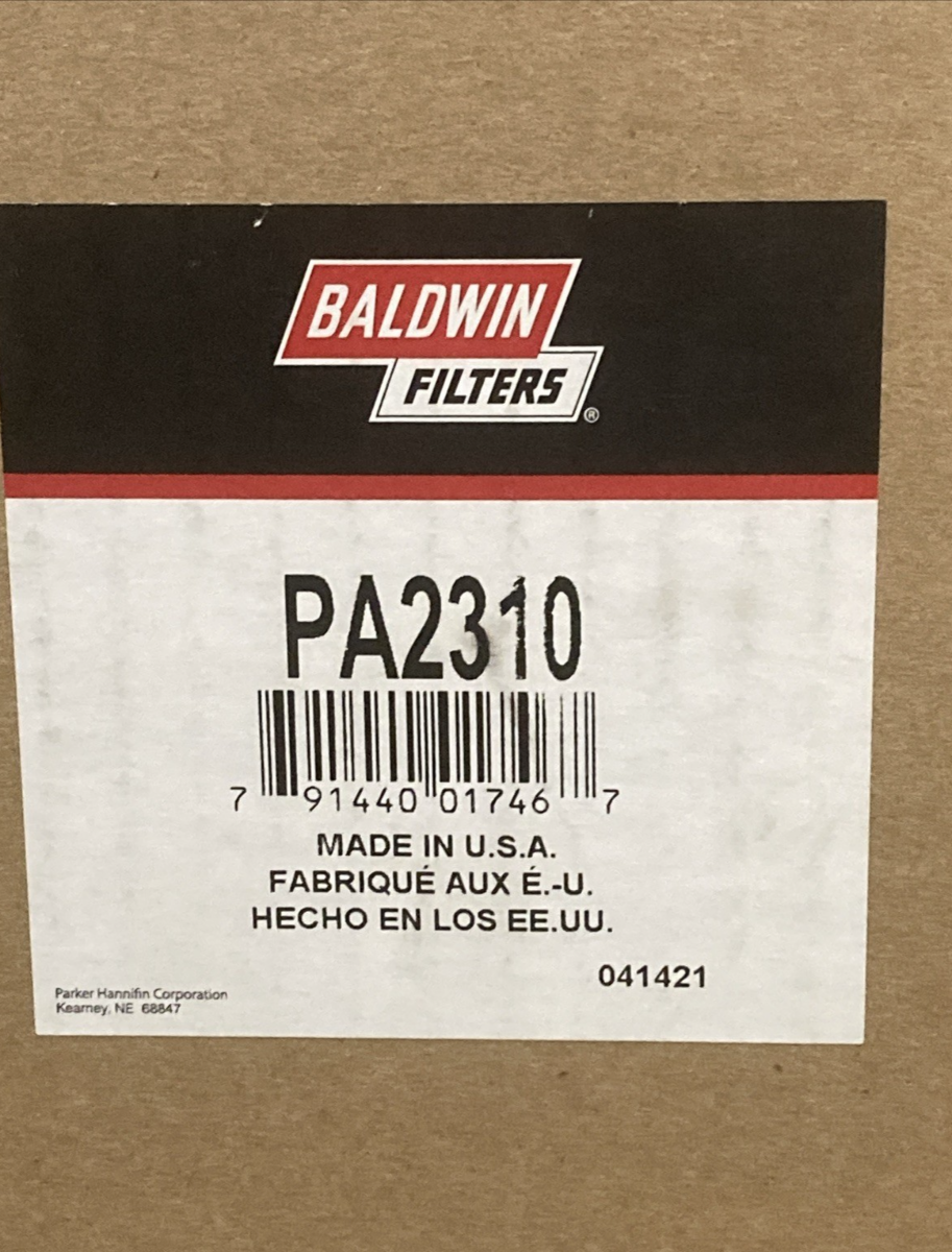 NEW GENUINE BALDWIN PA2310 Axial Seal Air Filter Element with extra gasket