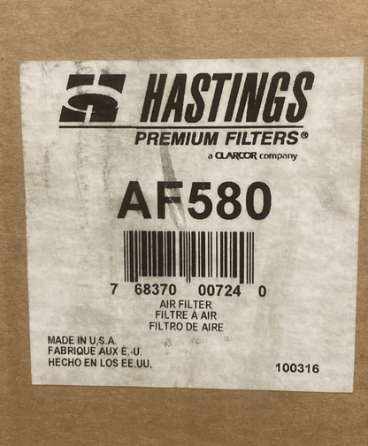 NEW GENUINE HASTINGS AF580 Axial Seal Air Filter Element