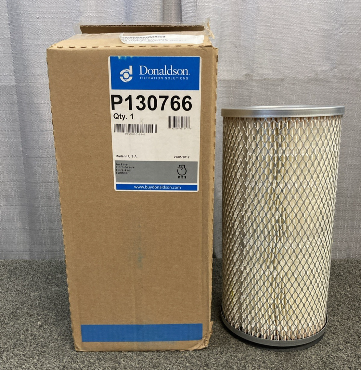 NEW GENUINE DONALDSON P130766 AIR FILTER, PRIMARY ROUND