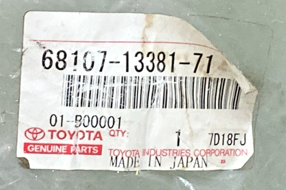 NEW GENUINE TOYOTA 68107-13381-71 RETURN PIPE