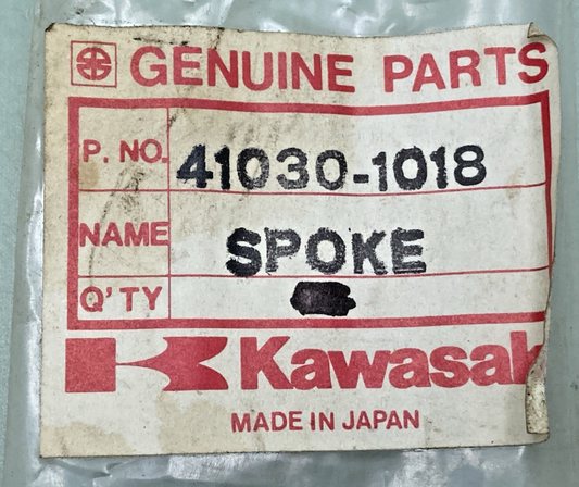 QTY 10 NEW GENUINE KAWASAKI 41030-1018 REAR OUTER SPOKE