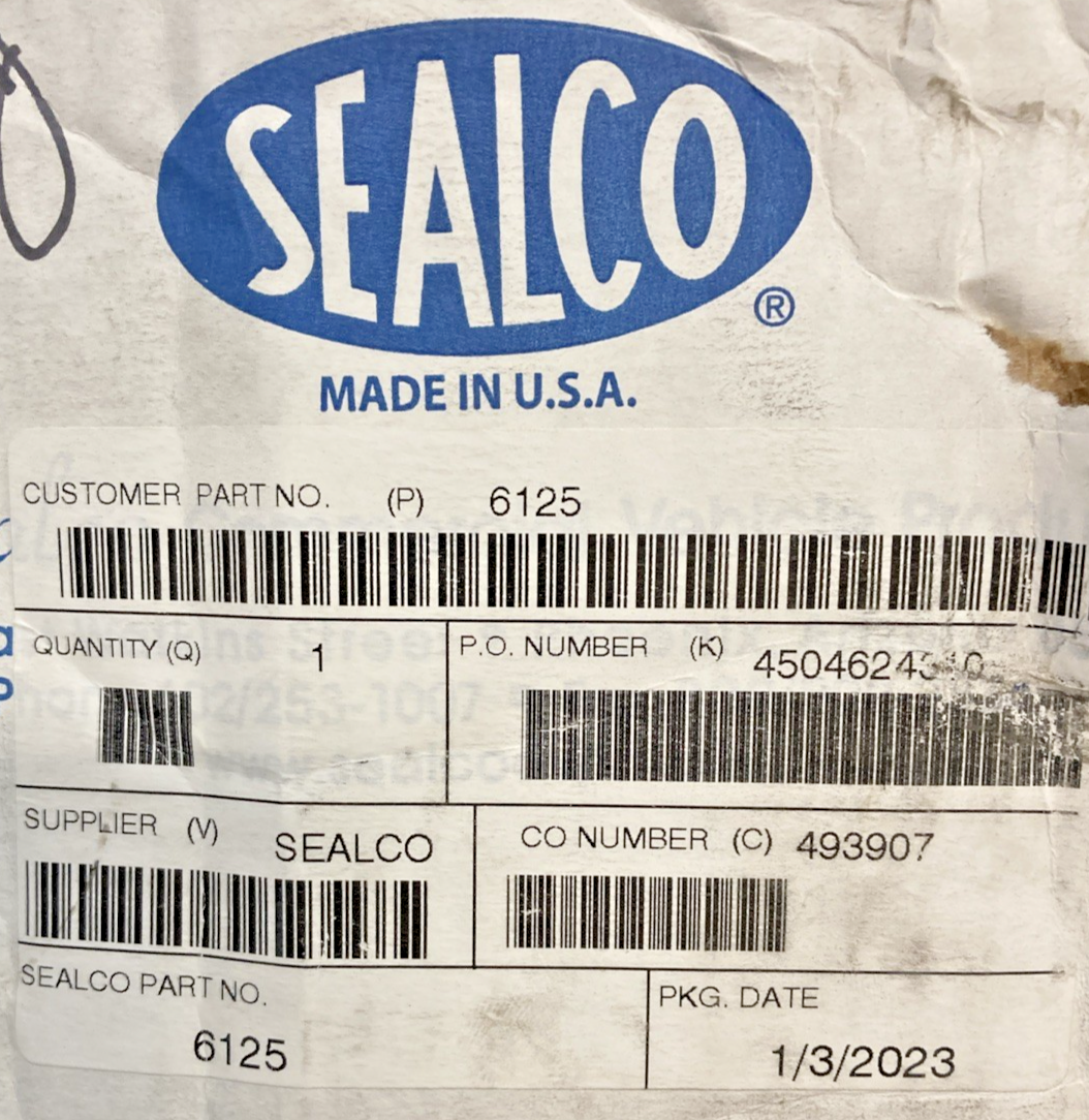 NEW GENUINE SEALCO 6125 VALVE-FOOT BRAKE PEDAL