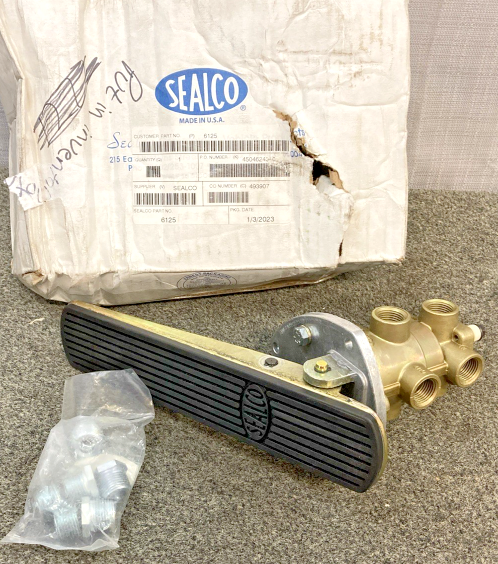 NEW GENUINE SEALCO 6125 VALVE-FOOT BRAKE PEDAL