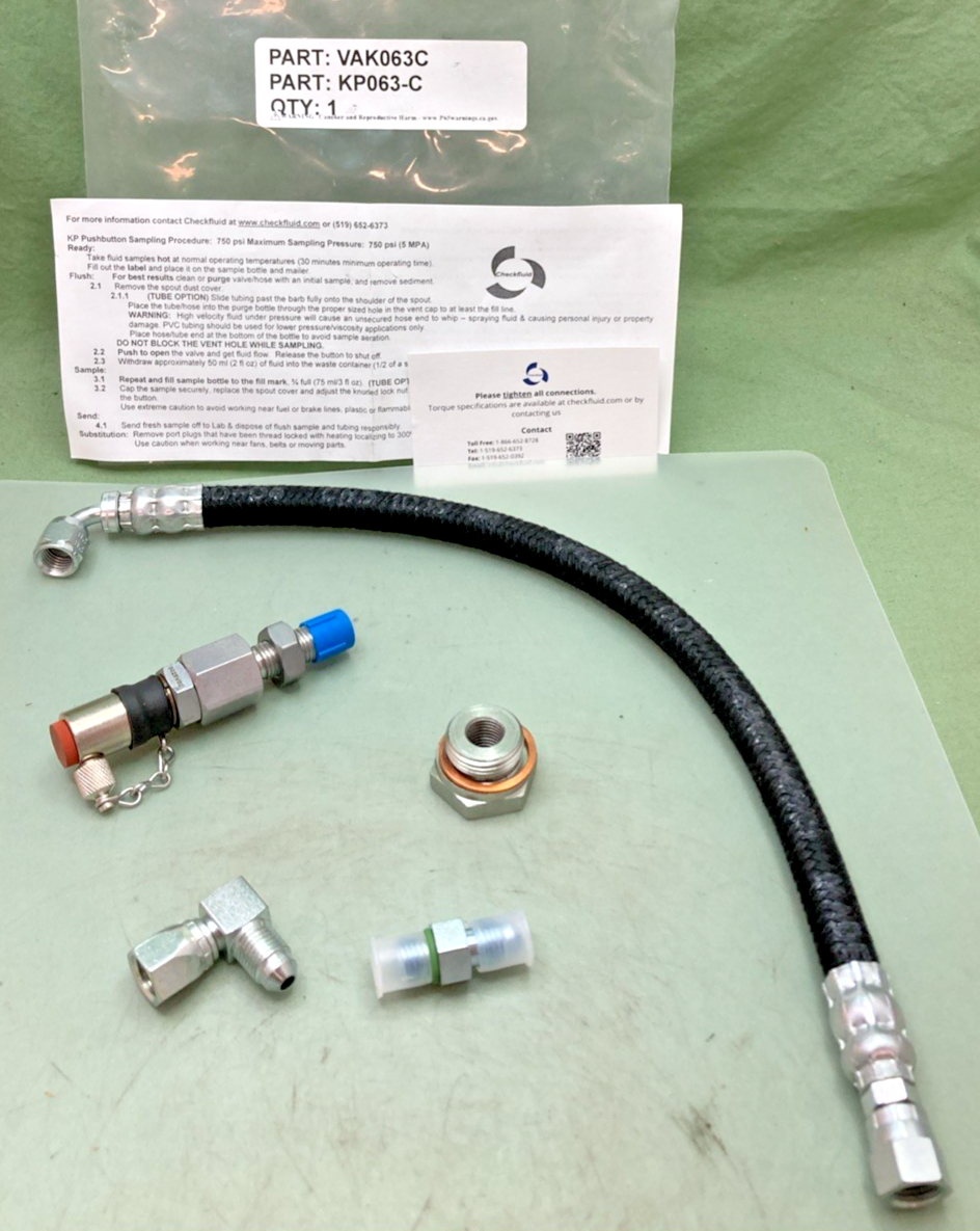 NEW GENUINE CHECKFLUID KP063-C KP PUSHBUTTON SAMPLING KIT