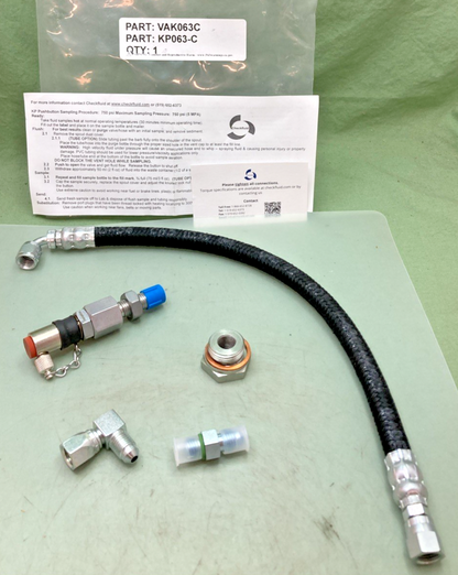 NEW GENUINE CHECKFLUID KP063-C KP PUSHBUTTON SAMPLING KIT