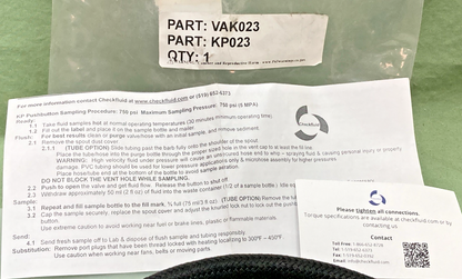 NEW GENUINE CHECKFLUID KP023 OIL TEST KIT
