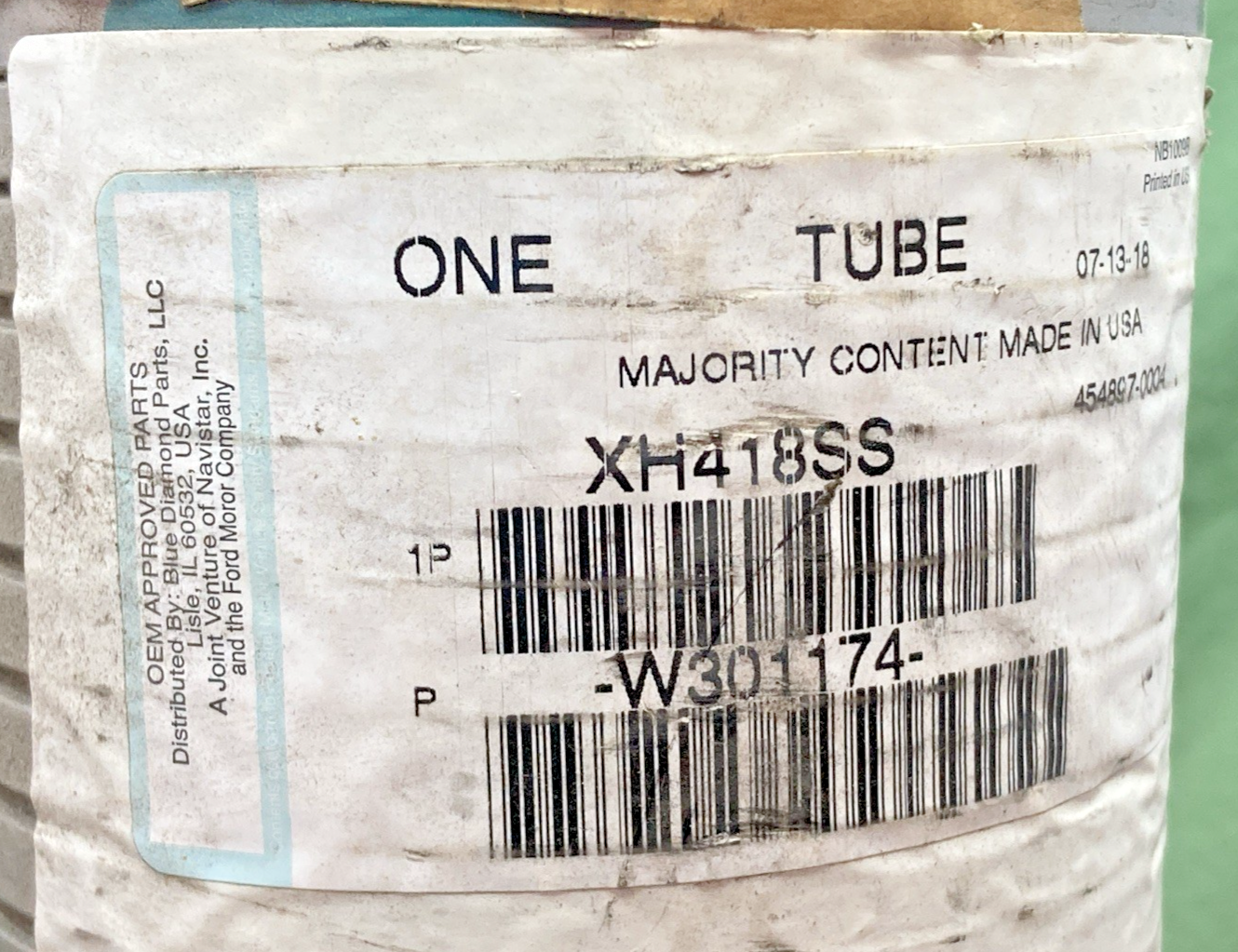 NEW GENUINE BLUE DIAMOND PARTS XH418SS TUBE
