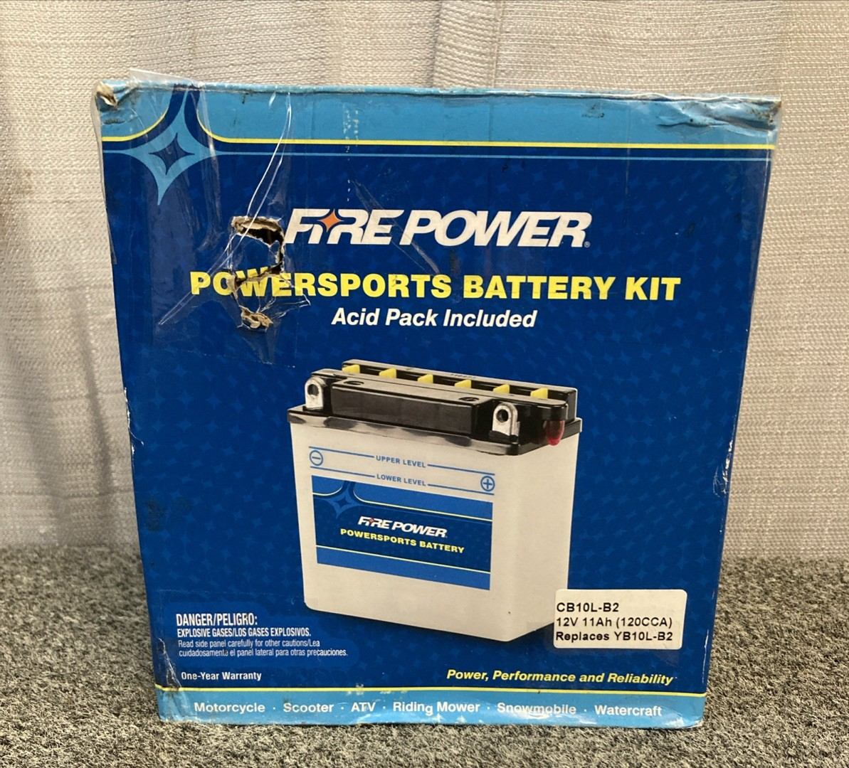 New Genuine Firepower CB10L-B2 Powersports Battery