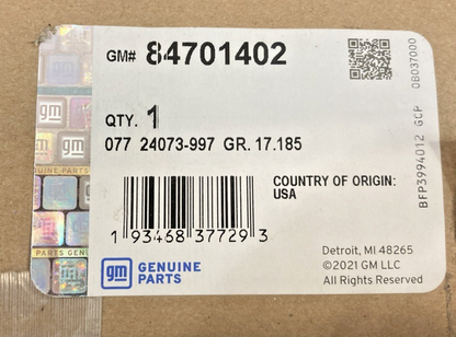 NEW GENUINE GM 84701402 PANEL ASSEMBLY, UPPER GAE TRIM, JET BLACK