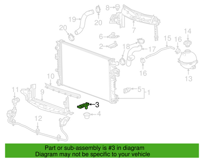 NEW GENUINE GM 23336340 BRACKET, RADIATOR UPPER