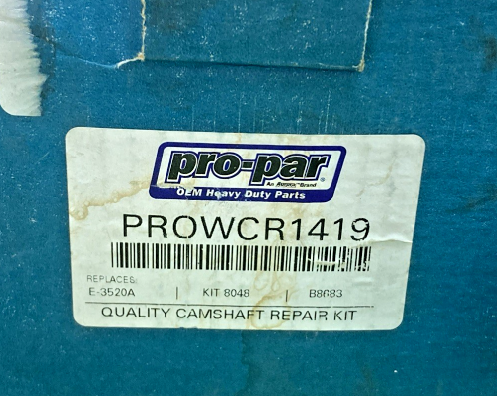NEW GENUINE PRO-PAR PROWCR1419 CAMSHAFT REPAIR KIT INCOMPLETE KIT