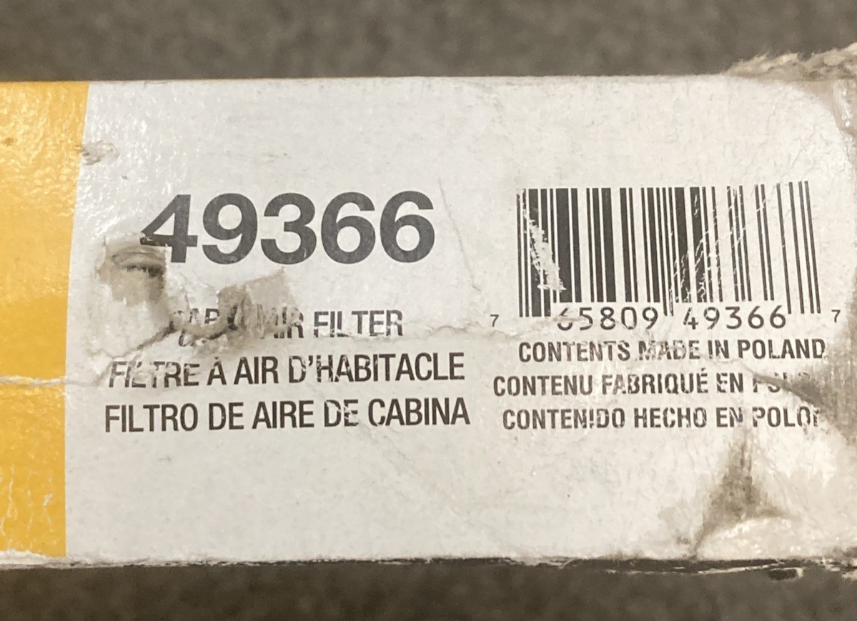 NEW GENUINE WIX 49366 Cabin Air Domestic Filter