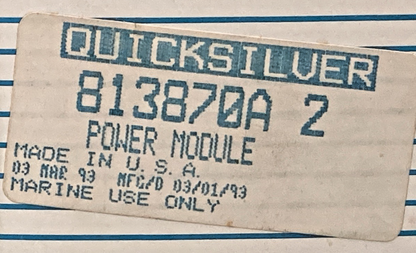 NEW GENUINE MERCURY 813870A2 Power Module