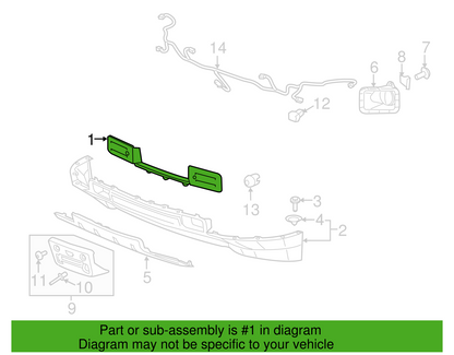 NEW GENUINE GM 23476442 FILLER ASSEMBLY, FRONT BUMPER