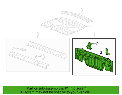 NEW GENUINE GM 23327960 PANEL ASSEMBLY, REAR END