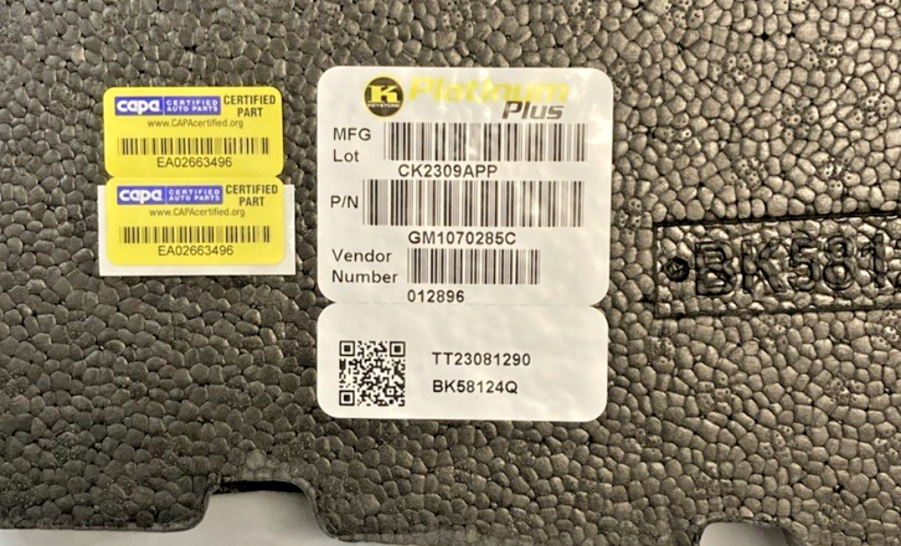 NEW GENUINE KEYSTONE GM1070285C BODY PARTS BUMPER IMPACT ABSORBERS