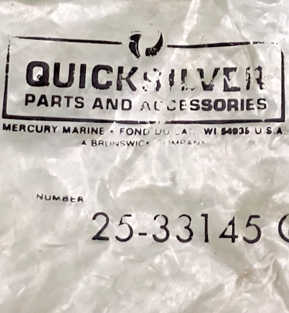 QTY 5 NEW GENUINE MERCURY 25-33145 O-RING