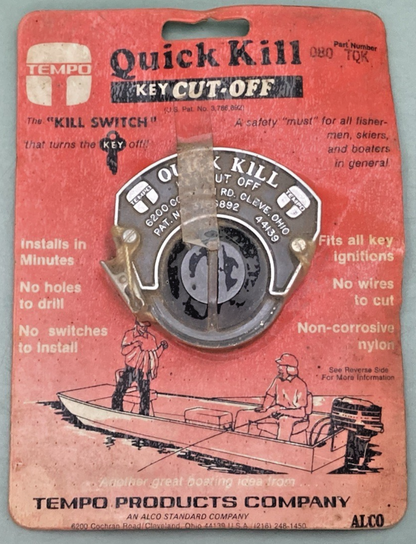 NEW GENUINE TEMPO 080TQK QUICK KILL, KILL SWITCH