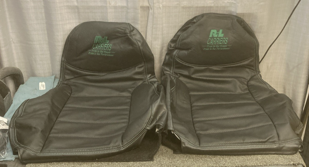 NEW National Seats 231528-79 CVR HIBK 20" R&L BLK LTHR VNT SET PERSONALIZED