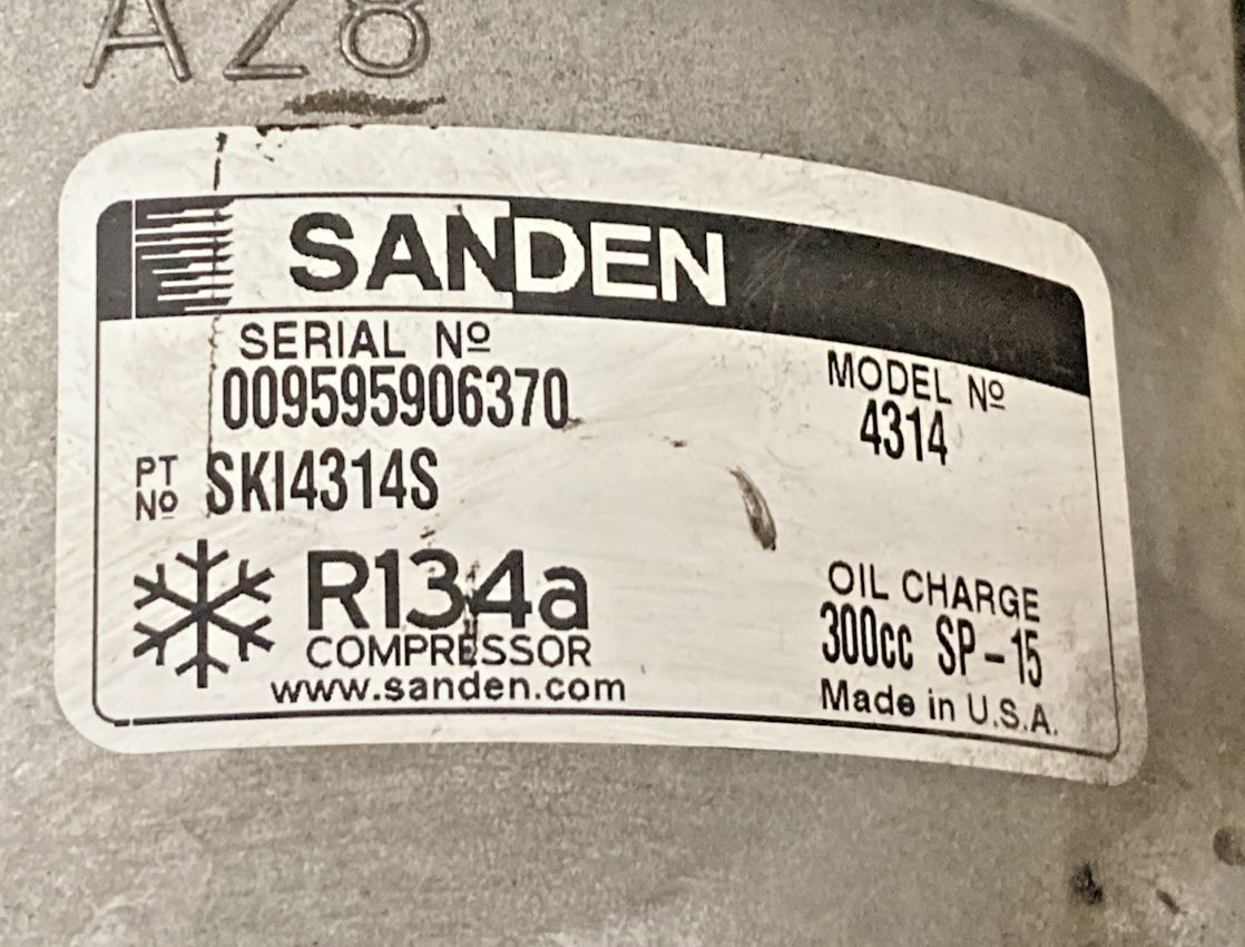NEW GENUINE SANDEN SKI4314S COMPRESSOR