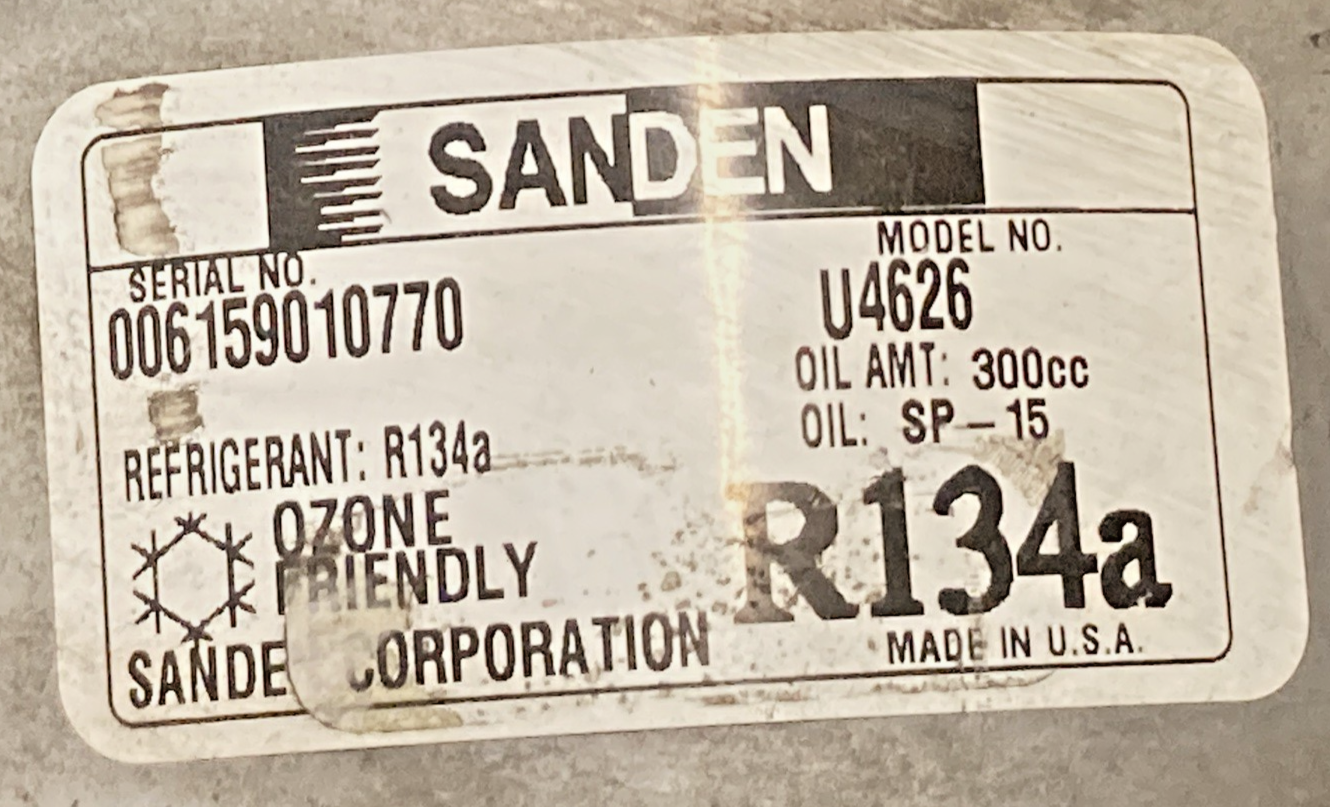 NEW GENUINE SANDEN 4626 AC COMPRESSOR