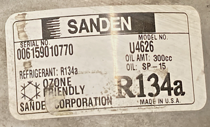 NEW GENUINE SANDEN 4626 AC COMPRESSOR