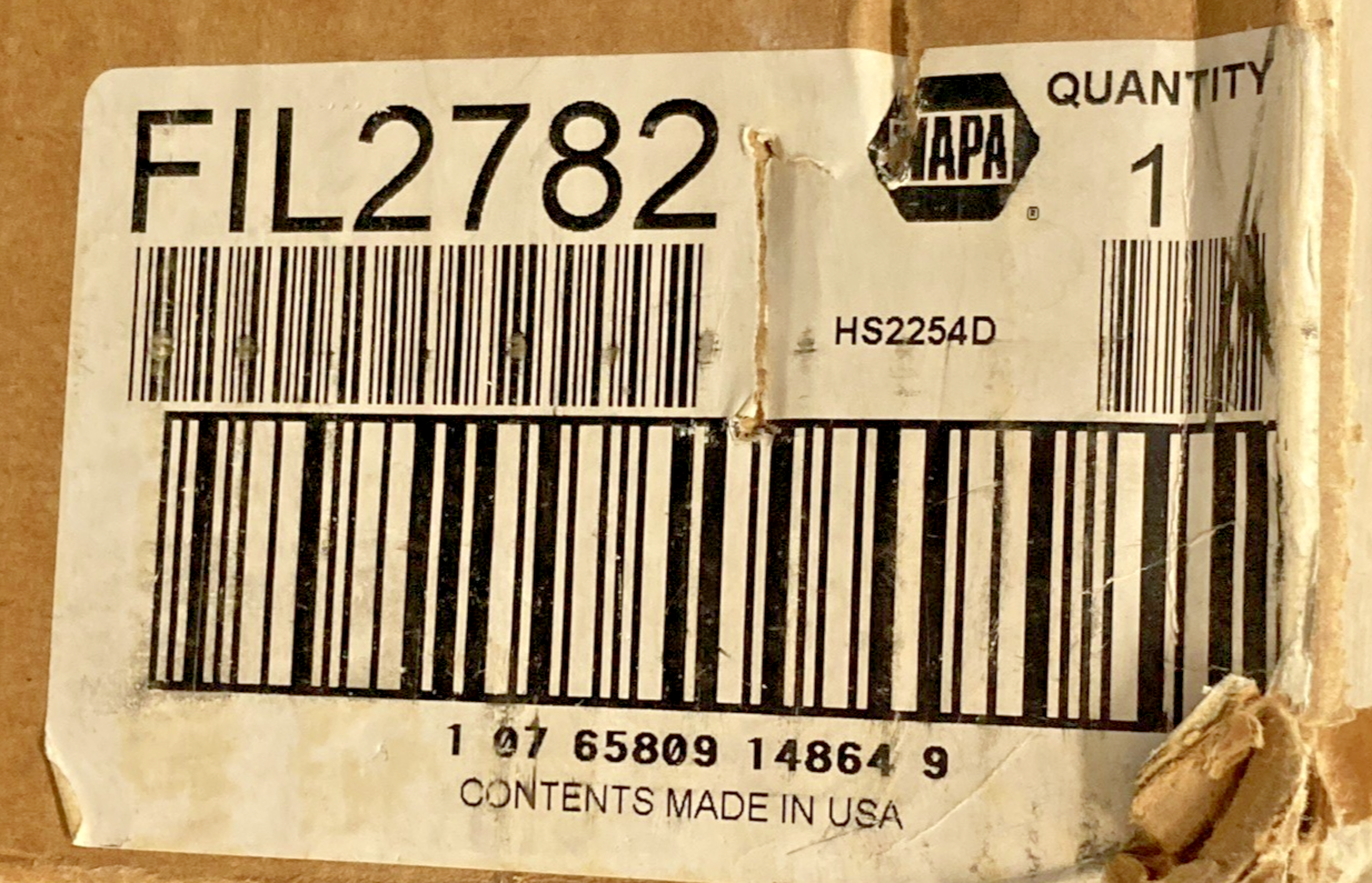 NEW GENUINE NAPA 2782 DYNACELL T-519 AIR FILTER ELEMENT