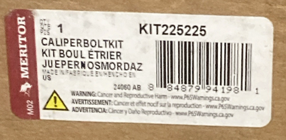 NEW GENUINE MERITOR 225225 Caliper Bolt Kit- EX225L, 6 Bolts & 6 Washers, 55mm L