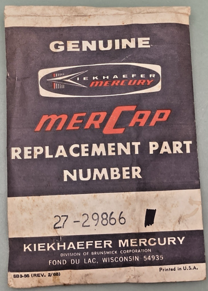 QTY 2 NEW GENUINE MERCURY 27-29866 GASKET