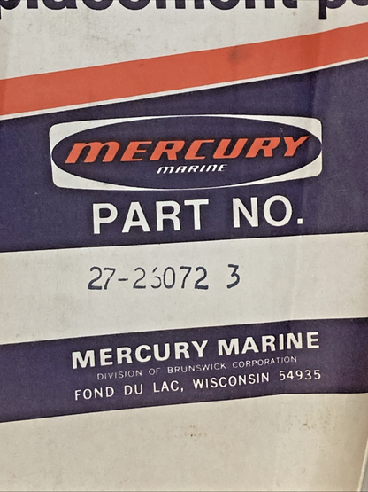 NEW GENUINE MERCURY 27-26072 GASKET