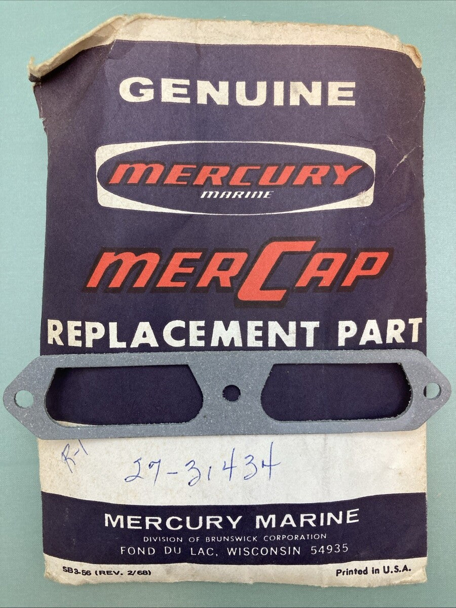 NEW GENUINE MERCURY 27-31434 Transfer Port Cover Gasket