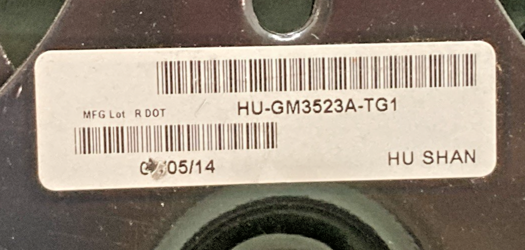 NEW GENUINE HUSHAN HU-GM3523A-TG1 TAIL GATE HANDLE