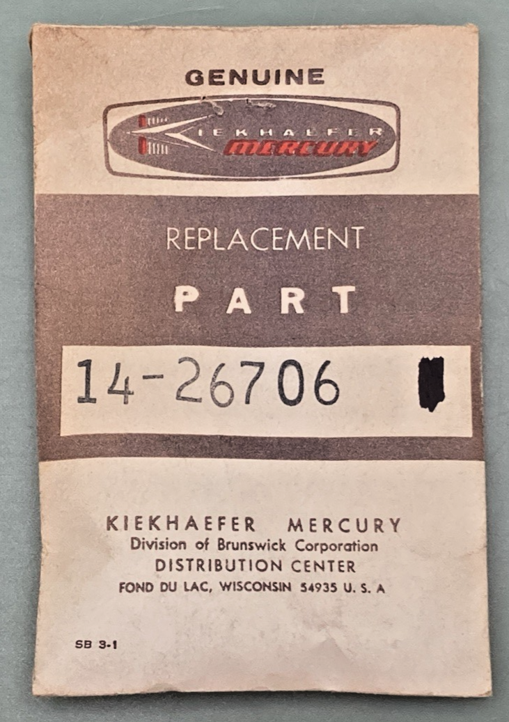 QTY 2 NEW GENUINE MERCURY 14-26706 TAB WASHER