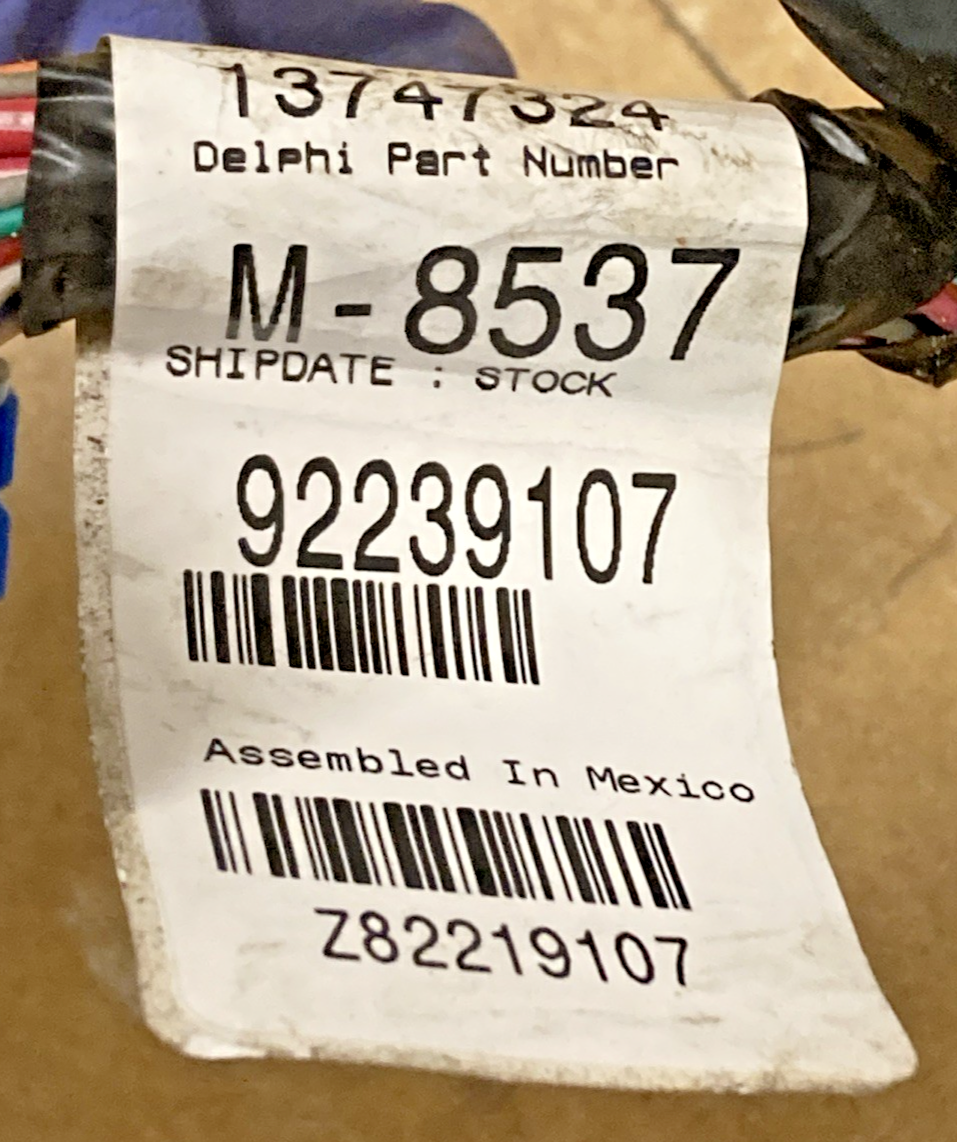 GENUINE GM 92239107 WIRING HARNESS CAMERO 2010-2013