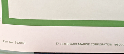 NEW OMC 392069 4 MODELS SERVICE MANUAL 1980