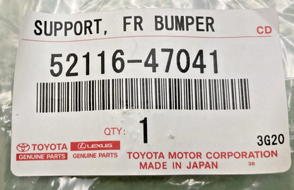 NEW GENUINE TOYOTA 52116-47041 FRONT BUMPER SIDE SUPPORT LEFT HAND