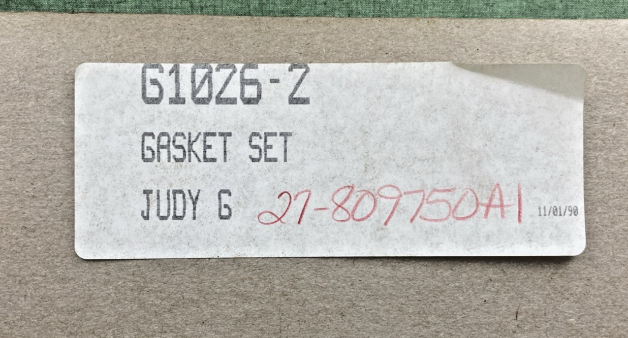NEW REPLACES MERCURY G1026-2 GASKET KIT