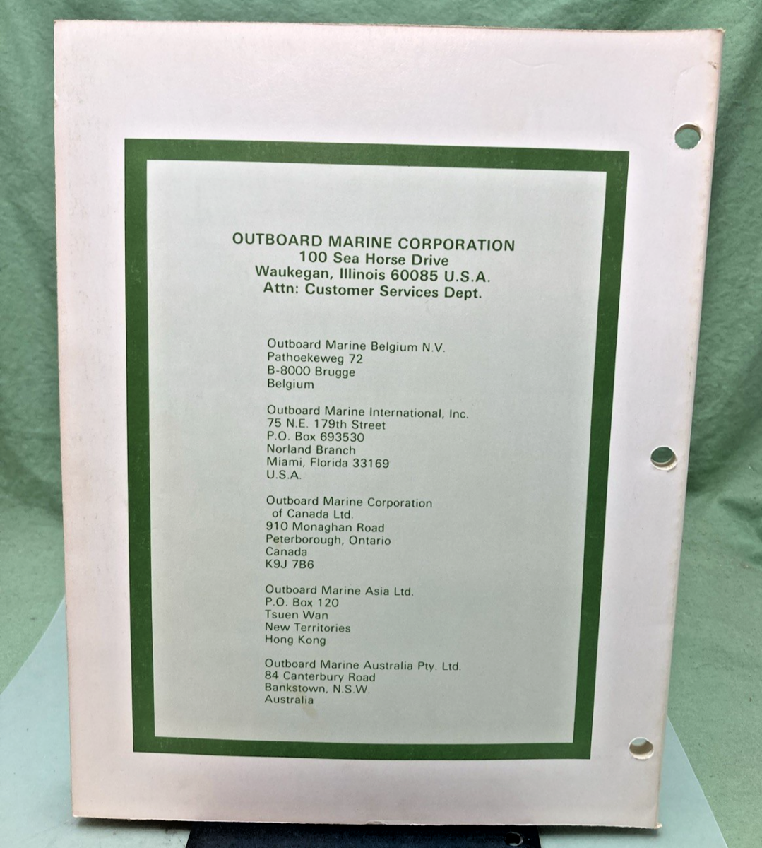 NEW OMC 392072 25/35 MODELS SERVICE MANUAL 1980