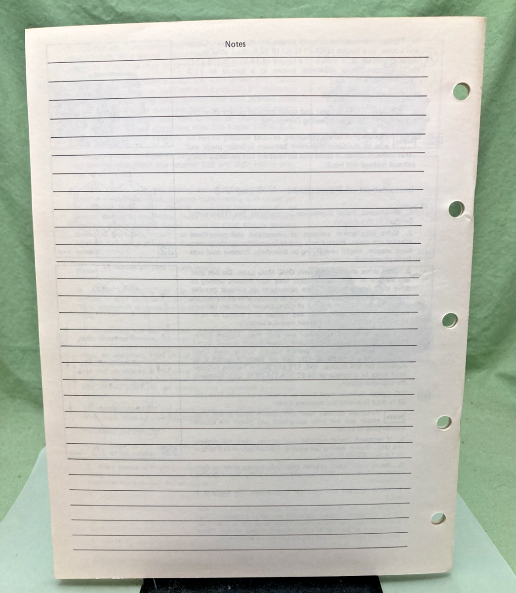 NEW GENUINE OMC 393765-4 SECTION FOUR 2 THRU V-6 MODELS SERVICE MANUAL 1982