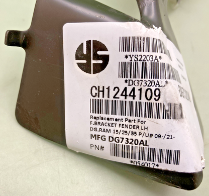 NEW GENUINE KEYSTONE CH1244109 LT FRONT FENDER BRACE, 2011-2018 RAM 3500