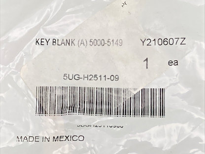 NEW REPLACES YAMAHA 5UG-H2511-09-00 BLANK KEY