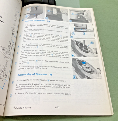 NEW GENUINE OMC 393765-6 SECTION SIX 2 THRU V-6 MODELS SERVICE MANUAL 1982