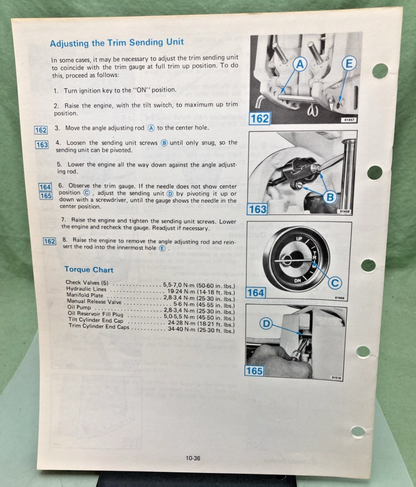 NEW GENUINE OMC 393765-10 SECTION TEN 2 THRU V-6 MODELS SERVICE MANUAL 1982