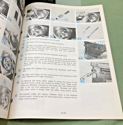 NEW GENUINE OMC 393765-10 SECTION TEN 2 THRU V-6 MODELS SERVICE MANUAL 1982